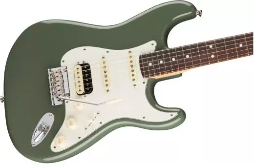American Professional Stratocaster HSS Shawbucker Rosewood Fingerboard - Antique Olive