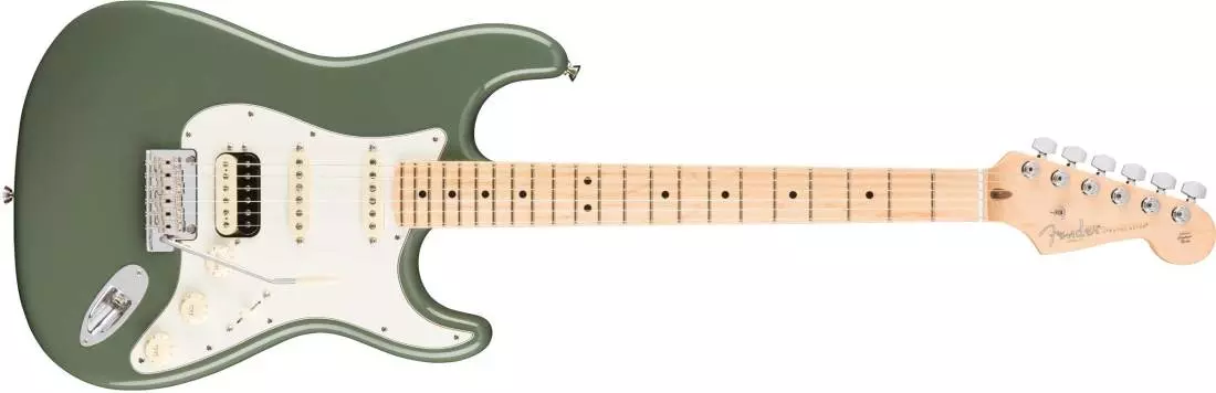 American Professional Stratocaster HSS Shawbucker Maple Fingerboard - Antique Olive