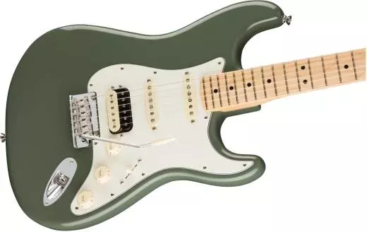 American Professional Stratocaster HSS Shawbucker Maple Fingerboard - Antique Olive