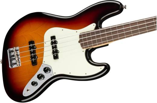 American Professional Jazz Bass Fretless Rosewood Fingerboard - 3-Colour Sunburst