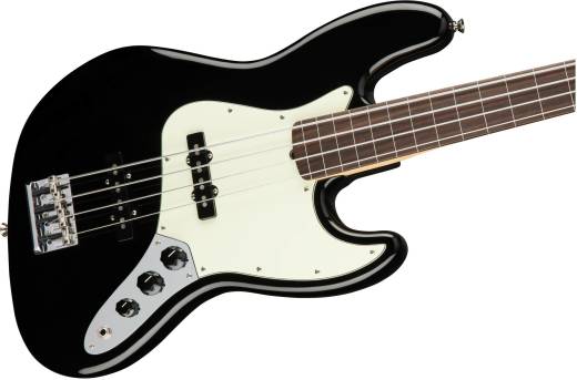 American Professional Jazz Bass Fretless Rosewood Fingerboard - Black