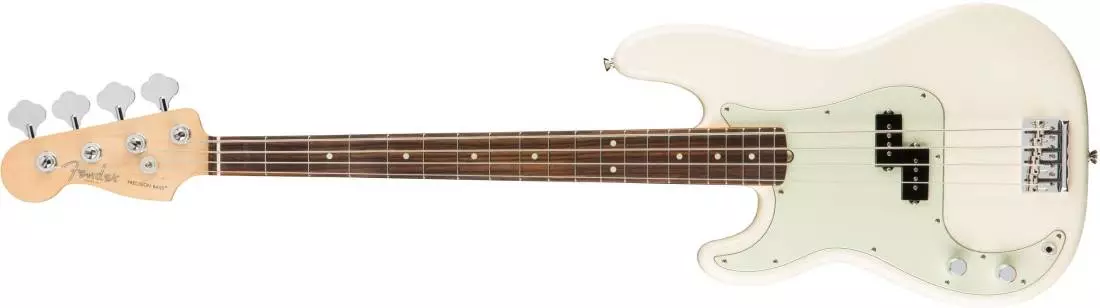 American Professional Precision Bass Left-Handed Rosewood Fingerboard - Olympic White