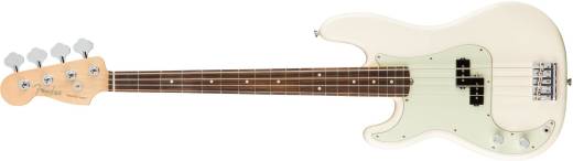 American Professional Precision Bass Left-Handed Rosewood Fingerboard - Olympic White