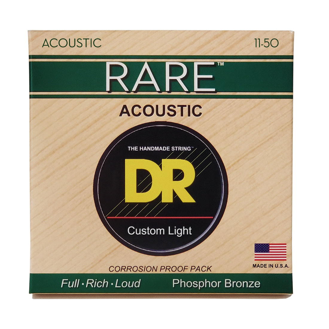 Rare Phosphor Bronze Acoustic Strings - Medium/Light 11-50