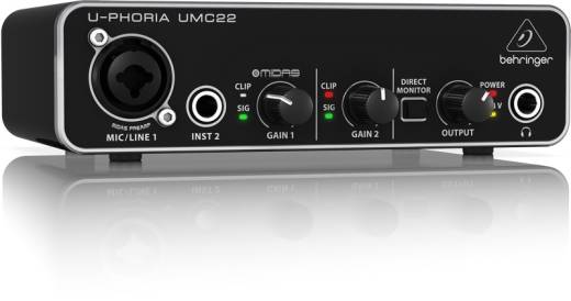 2x2 USB Audio Interface w/MIDAS Mic Preamp