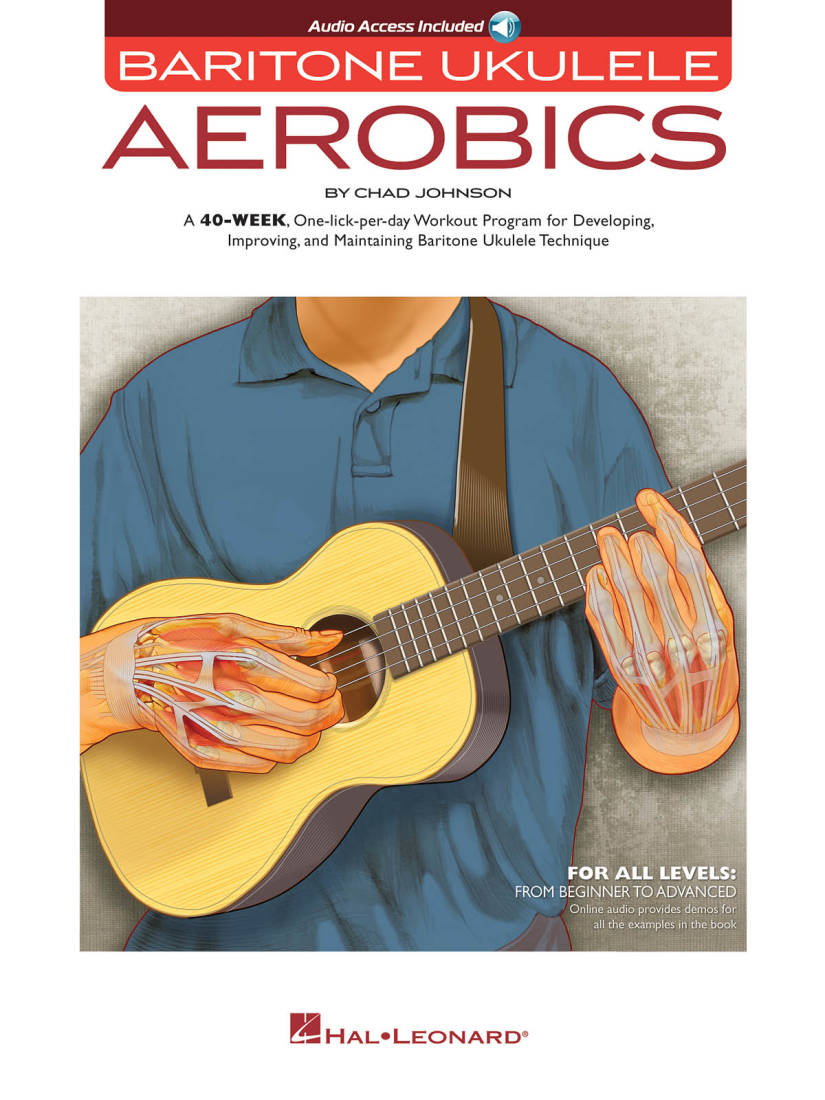 Baritone Ukulele Aerobics For All Levels: From Beginner to Advanced - Johnson - Book/Audio Online