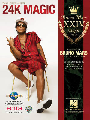 Hal Leonard - 24K Magic - Mars/Lawrence/Brown - Piano/Vocal/Guitar - Sheet Music