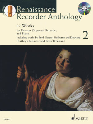 Schott - Renaissance Recorder Anthology Volume 2 - Bennetts/Bowman - Book/CD