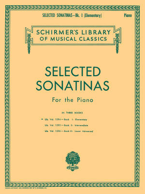 G. Schirmer Inc. - Selected Sonatinas -- Book 1: Elementary - Piano - Book