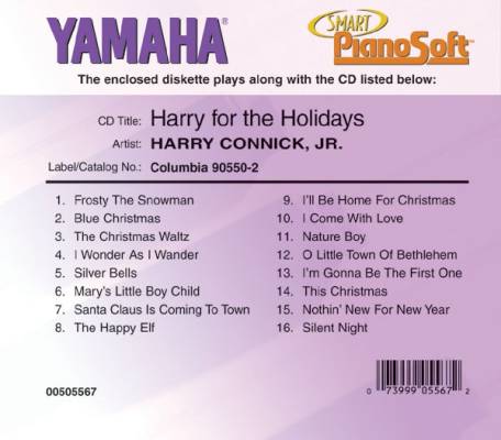 Hal Leonard - Harry Connick, Jr.: Harry for the Holidays (Yamaha Smart PianoSoft) - Sisler - Clavier lectronique - Disque