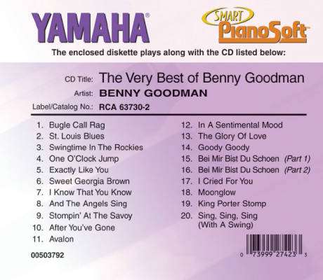 Hal Leonard - The Very Best of Benny Goodman (Yamaha Smart PianoSoft) - Hendelman - Electronic Keyboard - Disk