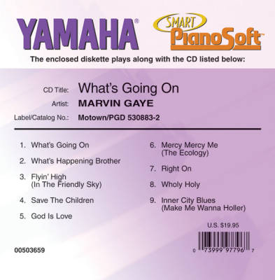 Hal Leonard - Marvin Gaye: Whats Going On (Yamaha Smart PianoSoft) - Electronic Keyboard - Disk
