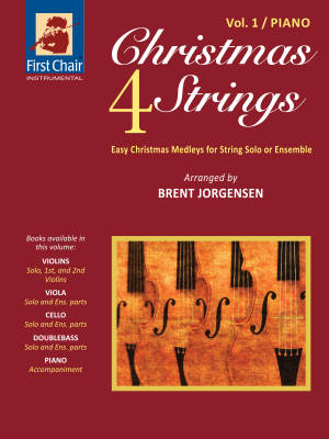Christmas 4 Strings - Vol.1 - Jorgensen - Piano Accompaniment - Book
