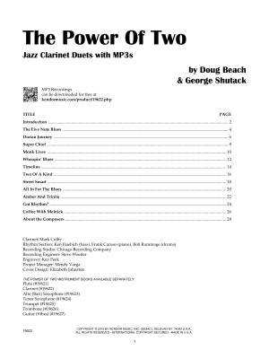 The Power Of Two - Beach/Shutack - Clarinet Duets - Book/Audio Online