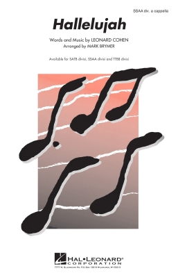 Hal Leonard - Hallelujah - Cohen/Brymer - SSAA
