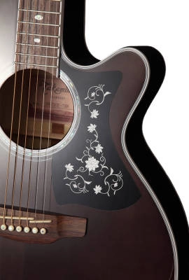 NEX CE Cutaway Acoustic/Electric Guitar - Transparent Black