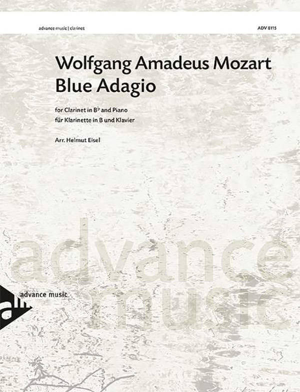 Blue Adagio - Mozart/Eisel - Clarinet/Piano - Sheet Music