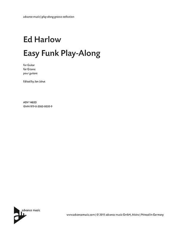 Easy Funk Play-Along - Harlow - Guitar TAB - Book