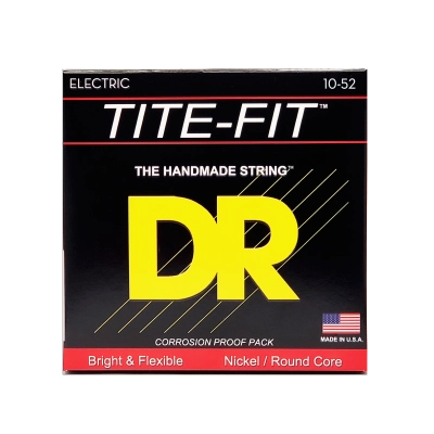 DR Strings - Tite-Fit Big n Heavy Roundwound Nickel-Plated Electric Strings 10-52