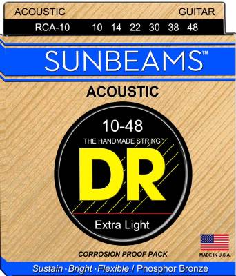 DR Strings - Sunbeam Phos Bronze Acoustic Strings - Lite 10-48