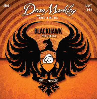 Dean Guitars - Cordes de guitare acoustique Blackhawk Coated 80/20  Light 11-52