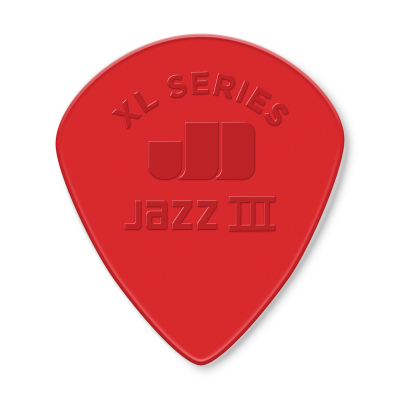 Dunlop - Jazz III XL Red Nylon Pick Players Pack (6 Pack) - 1.38mm