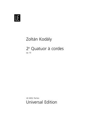 Universal Edition - String Quartet No.2, op. 10 - Kodaly