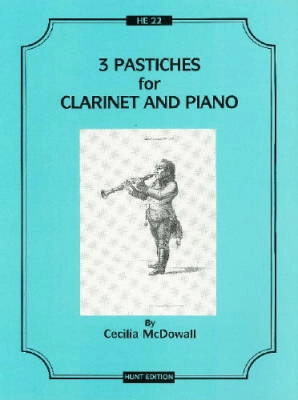 Spartan Press  Int - Three Pastiches - McDowall - Bb Clarinet/Piano