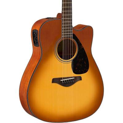 FGX800C Solid Spruce Top Dreadnought Acoustic Guitar w/ Electronics - Sand Burst