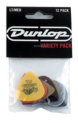 Dunlop - PVP101 Variety Pick Pack, Assorted, Light-Medium, 12/Players Pack