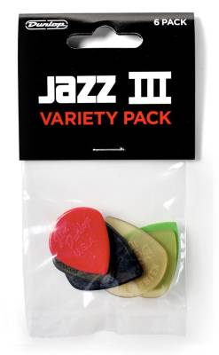 Dunlop - Variety Players Pack (12 Pack) Jazz III, Assorted