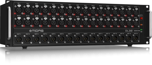 DL32 32 Input, 16 Output Digital Stage Box with 32 Midas Mic Preamps