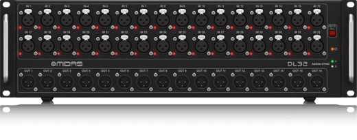 DL32 32 Input, 16 Output Digital Stage Box with 32 Midas Mic Preamps