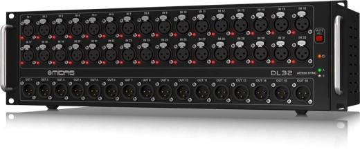 Midas - DL32 32 Input, 16 Output Digital Stage Box with 32 Midas Mic Preamps