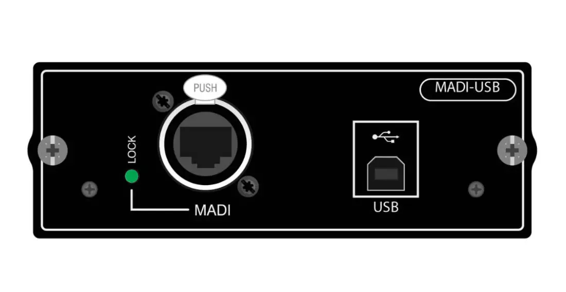 32-Channel MADI-USB Combo Option Card for Si Series