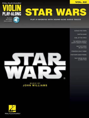 Hal Leonard - Star Wars Violin Play-Along Volume 62 - Book/Audio Online