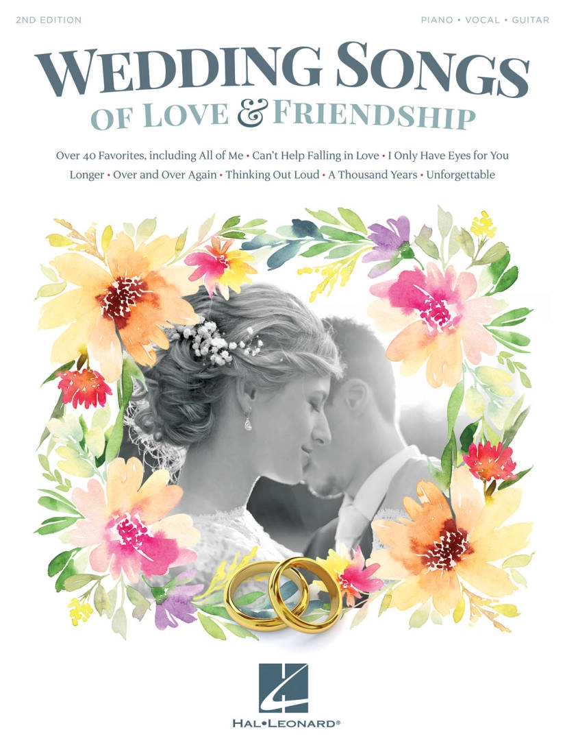 Wedding Songs of Love & Friendship - 2nd Edition - Piano/Vocal/Guitar - Book