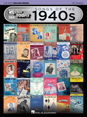 Hal Leonard - Songs of the 1940s - The New Decade Series: E-Z Play Today Volume 364 - Electronic Keyboard - Book