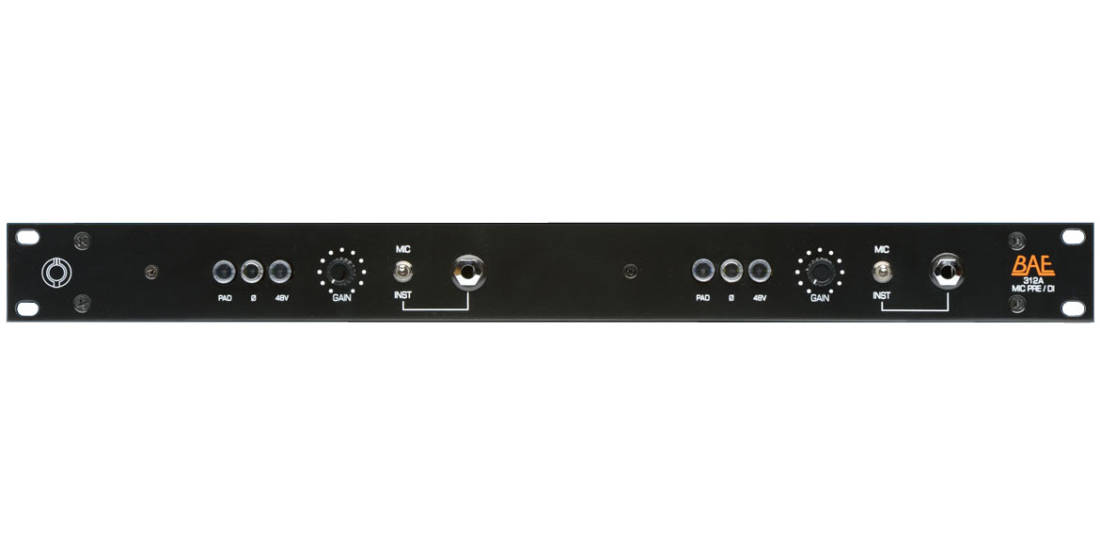 312A Dual - 2 Channel Mic Preamp with Power Supply