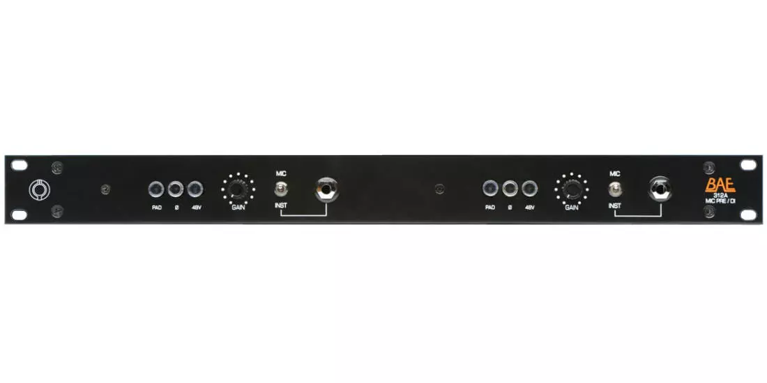 312A Dual - 2 Channel Mic Preamp with Power Supply