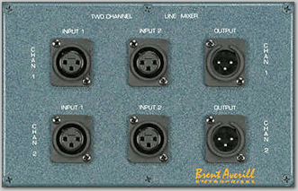 2 Channel Passive Line Mixer