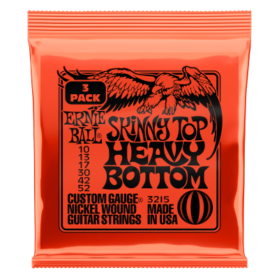 3-Pack Skinny Top Heavy Bottom Slinky Electric Strings 10-52