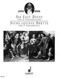 Schott - 6 Easy Duets, Op. 58 - Hook - Cello Duets - Book