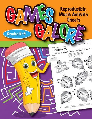 Games Galore: Reproducible Music Activity Sheets - Gr. K-6