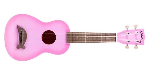 Dolphin Soprano Ukulele - Pink Burst