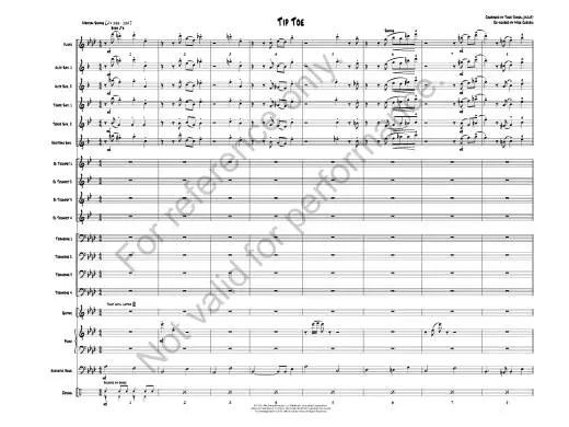 Tip Toe - Jones/Carubia - Jazz Ensemble - Gr. 4