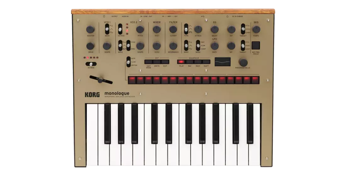 Monologue Mini Monophonic Analogue Synthesizer - Gold