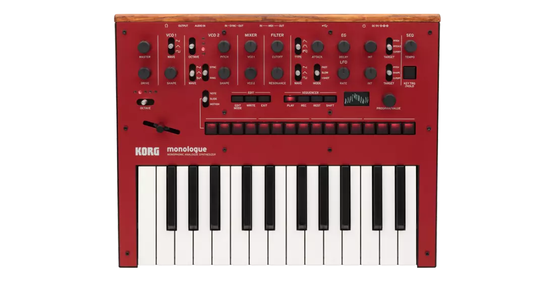 Monologue Mini Monophonic Analogue Synthesizer - Red
