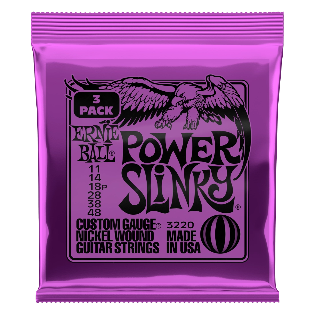 3-Pack Power Slinky Electric Strings 11-48