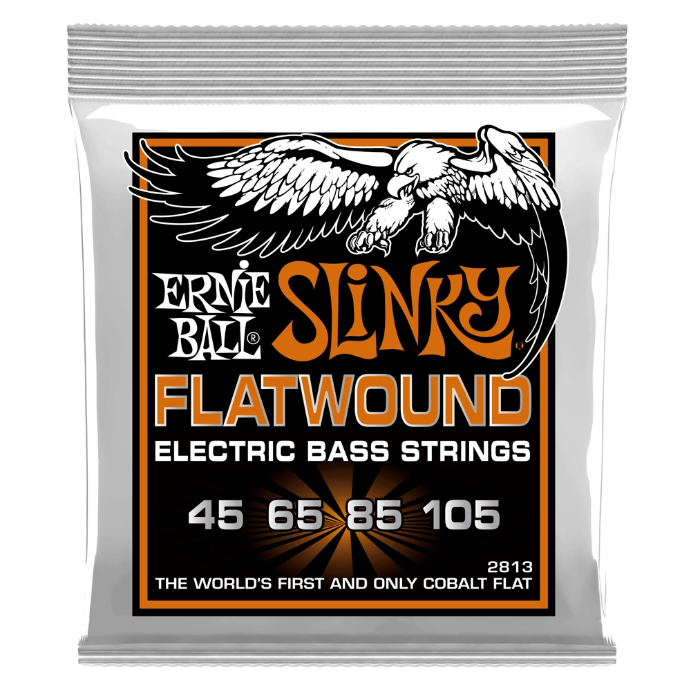 Hybrid Slinky Flatwound Bass Strings 45-105